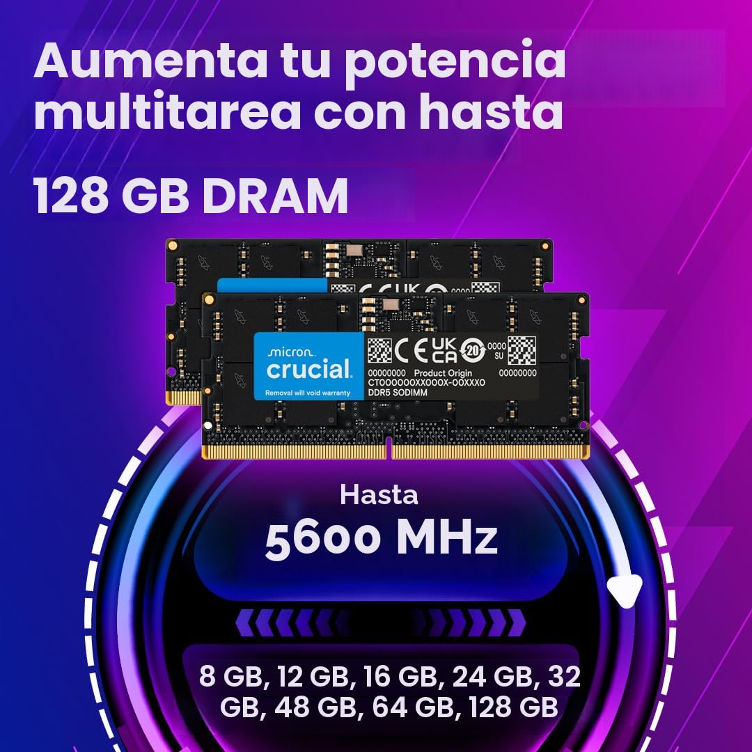 Amazon.com: Crucial CT32G56C46S5 - Memoria RAM DDR5 de 32GB